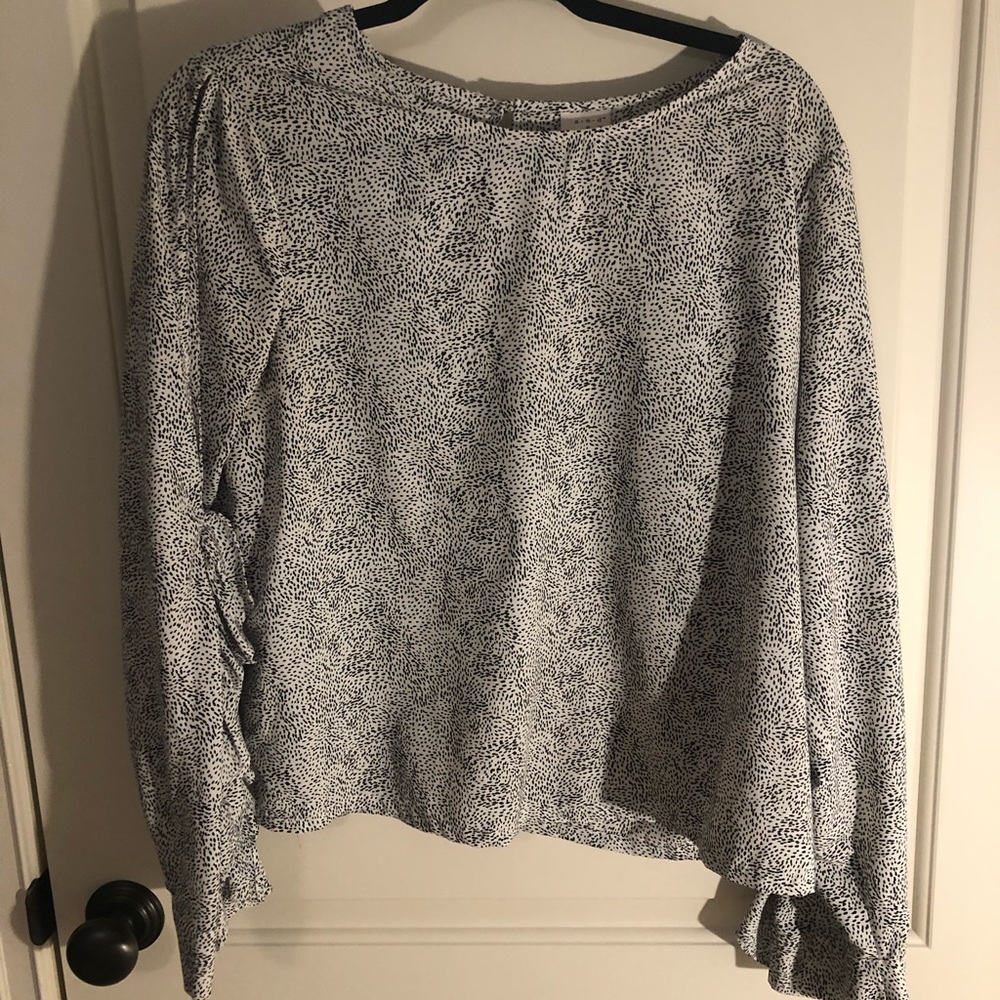 Target black and white Blouse